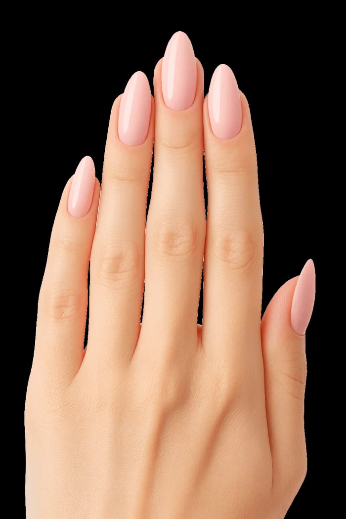 Blush pink manicure from the original 360 Nails website
